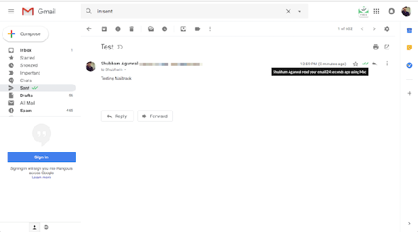 Mailtrack Google Chrome Extension