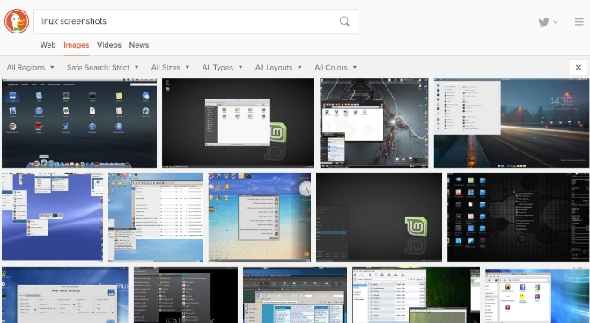 Captures d'écran de bureau Linux