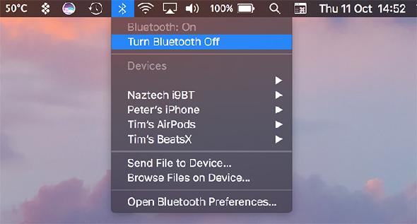 Désactiver Bluetooth Mac