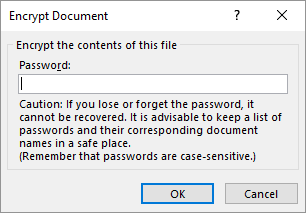Document Microsoft Office Encrypt