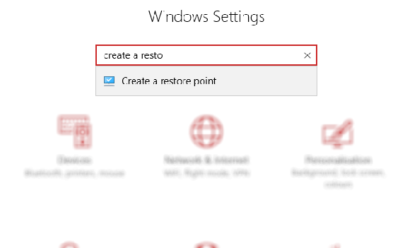 Rechercher dans le menu Paramètres de Windows 10