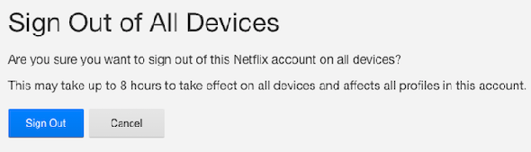 Les ennuis Netflix se déconnectent de tous les appareils