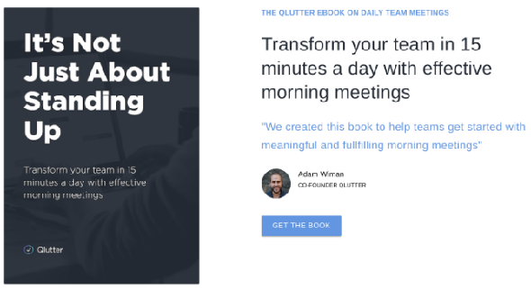 Qlutter's free ebook teaches how to hold daily morning meetings