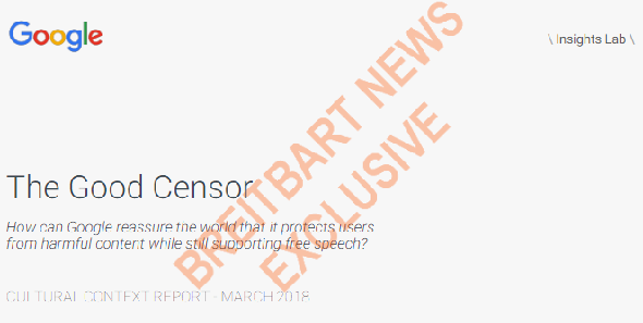 fuite google rapport la première page de bonne censure