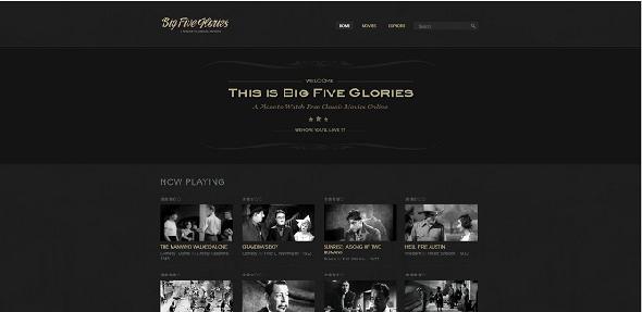 Film en noir et blanc gratuit Big Five Glories
