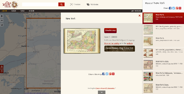 Anciennes cartes en ligne contient des liens vers d'anciennes cartes de n'importe quel endroit.