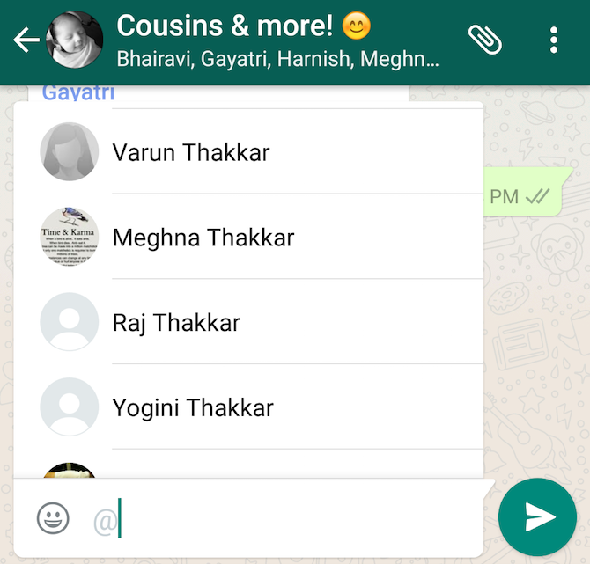 Nouvelle fonctionnalité de WhatsApp mentionnée dans les groupes