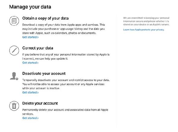 Apple Privacy Gérez vos données