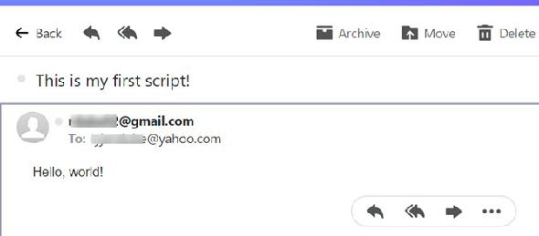 envoi d'email avec google script