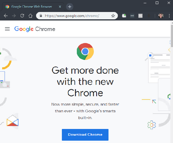 Google Chrome Accueil