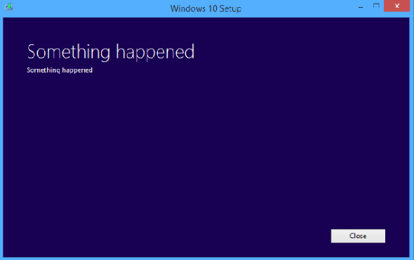 Quelque chose est arrivé Windows 10