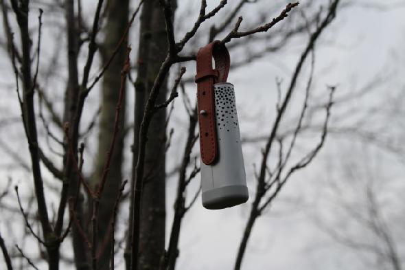 Photographie d'un écoulement dans un arbre avec une sangle exposée