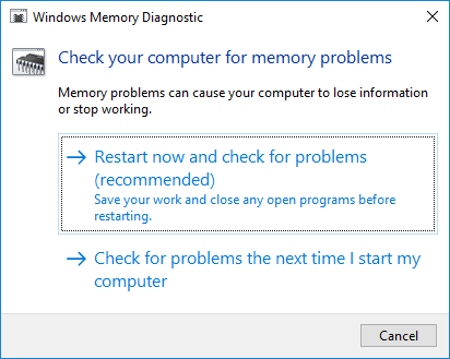 La mémoire de diagnostic Windows vérifie si votre ordinateur a des problèmes de mémoire