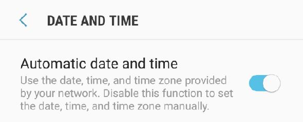Synchroniser la date et l'heure sur Android
