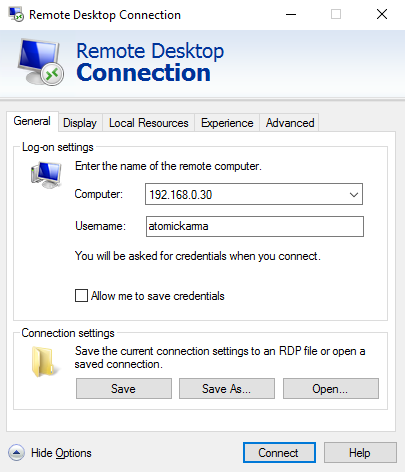 Se connecter à distance à un PC Ubuntu avec RDP