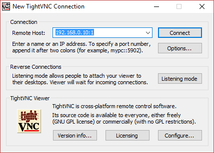 Connexion à distance à Ubuntu avec TightVNC