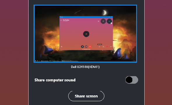 screen sharing in skype for windows 10