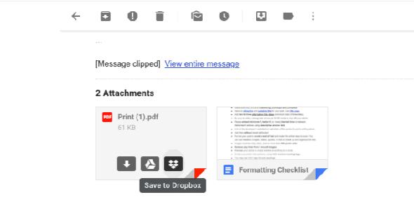 Enregistrer les pièces jointes Gmail sur Dropbox avec cette extension Chrome