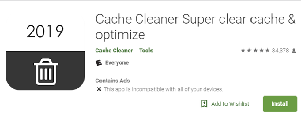 Android Cache Cleaner App