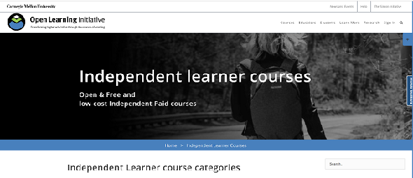 Site Web de l'initiative d'apprentissage ouvert