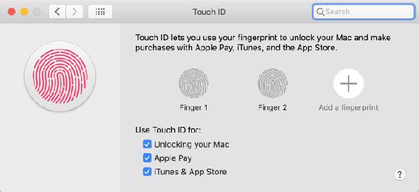 Configuration de Touch ID pour le MacBook Pro Touch Bar