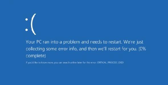 processus critique mort code Windows 10 BSOD