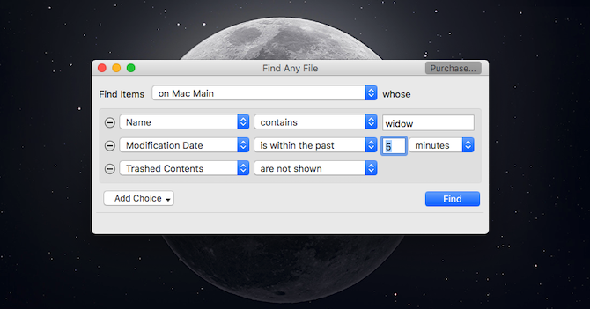 Trouver n'importe quel fichier Mac