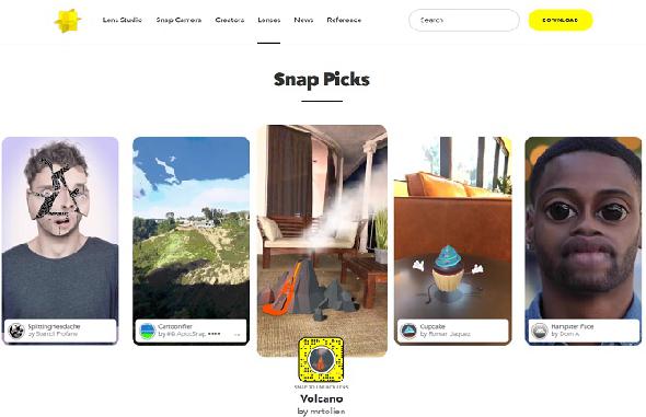 Snapchat Snapcodes pour ajouter des filtres AR de réalité augmentée