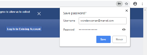 Chrome enregistrer le mot de passe