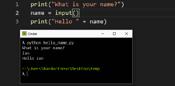 Exemple de programme Python