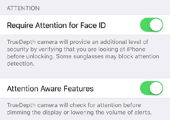 Reconnaissance faciale iPhone nécessite une attention particulière