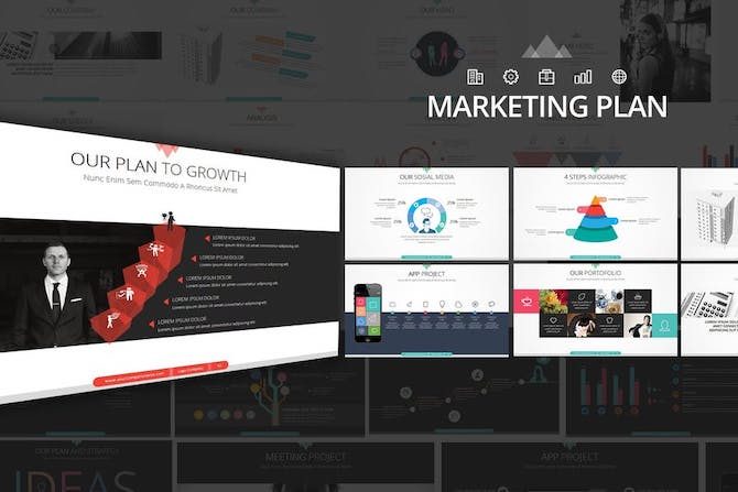 8. Modèle PowerPoint de plan de marketing