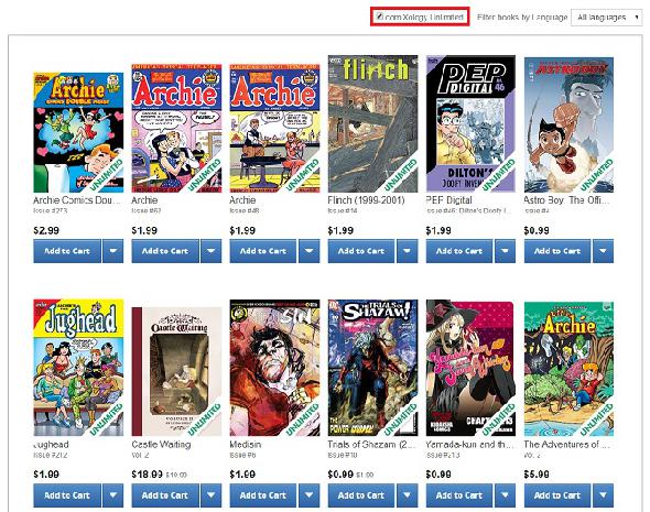 lire des numéros de bandes dessinées numériques en ligne