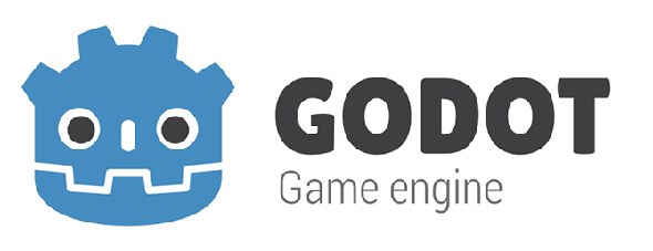 Le logo Godot, complet avec un visage de robot amical