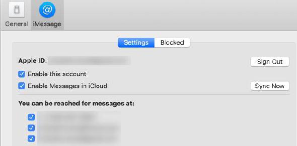Affichage des numéros iMessage et de l’adresse e-mail activés sur macOS