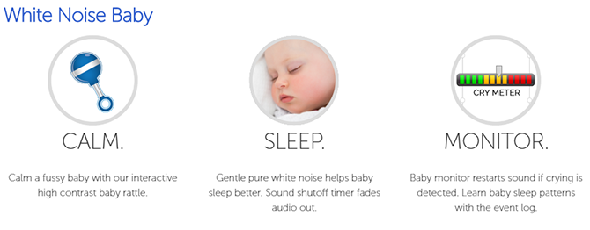 Générateur de bruit blanc pour bébés