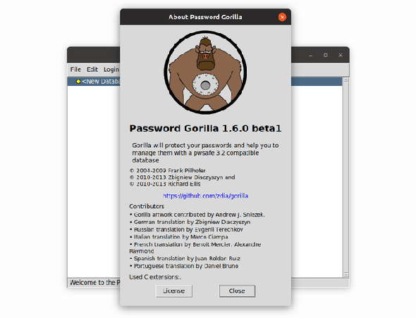 Password Gorilla Password Manager sur Ubuntu Linux