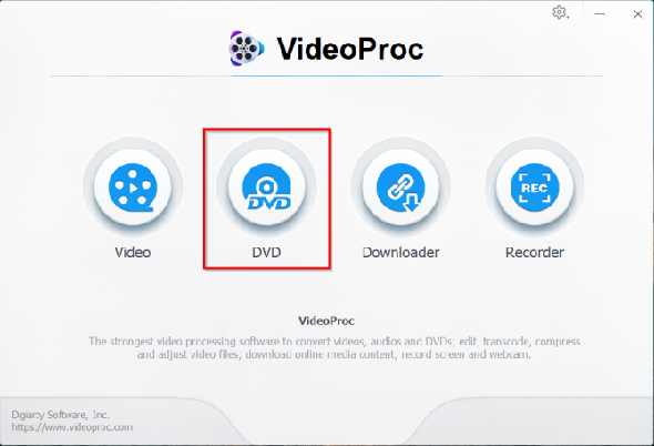 rip dvd's with videoproc