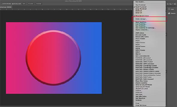Comment créer une palette de couleurs dans le menu déroulant complet de Photoshop