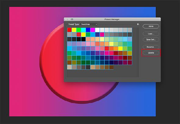 Comment créer une palette de couleurs dans Photoshop Supprimer de vieilles couleurs