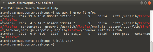 Fermez les applications Linux avec la commande Kill