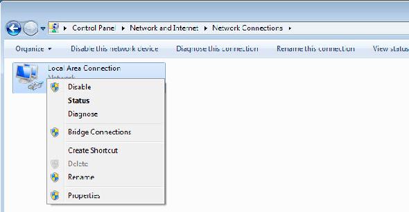 Windows 7 désactiver la carte réseau