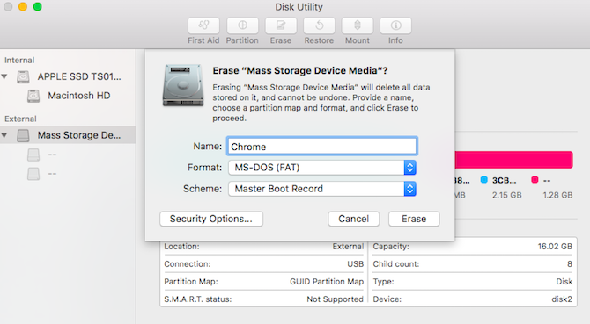 Formater un lecteur USB avec Disk Utility sur macOS