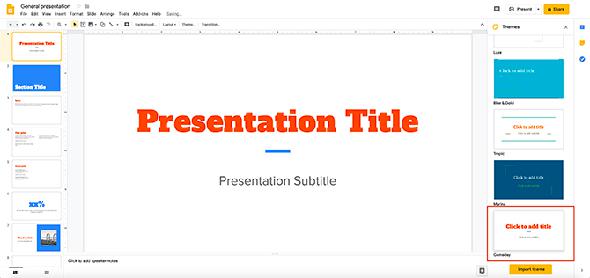 Comment créer une présentation Google Slides Changer de thème