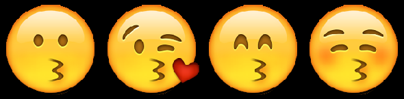 embrasser l'amour romance emoji emoticon