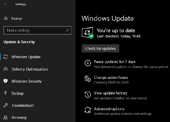 Windows 10 Mai 2019 Windows Update