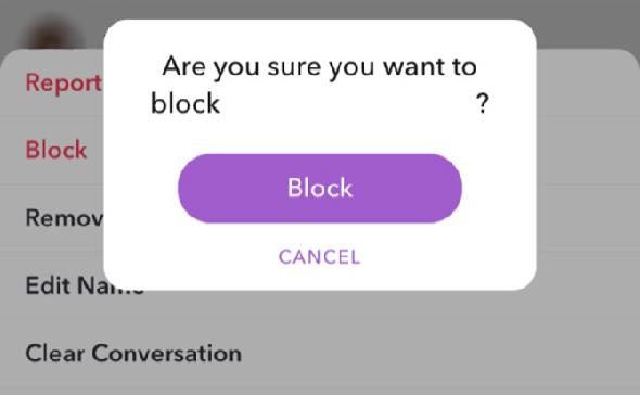 Que se passe-t-il lorsque vous bloquez quelqu'un sur Snapchat?
