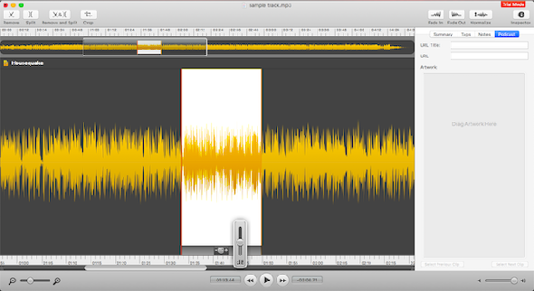 logiciel d'édition audio de fission mac