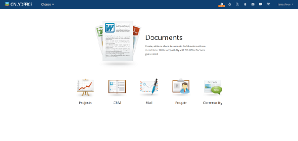 Page web des documents ONLYOFFICE