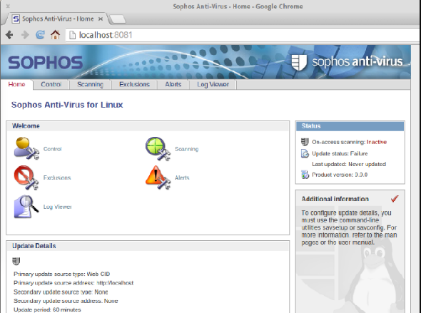sophos antivirus linux